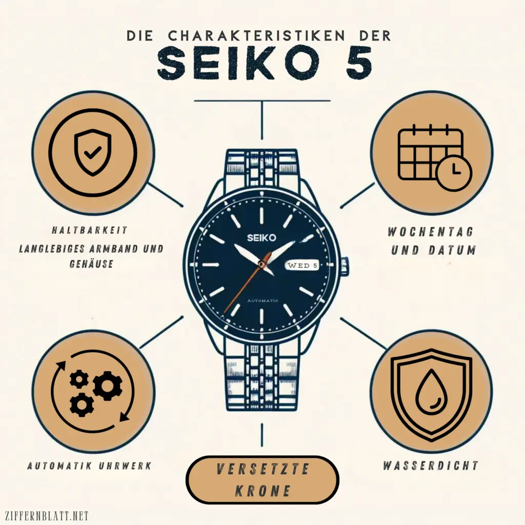 Die 5 Charakteristiken der Seiko 5 Serie