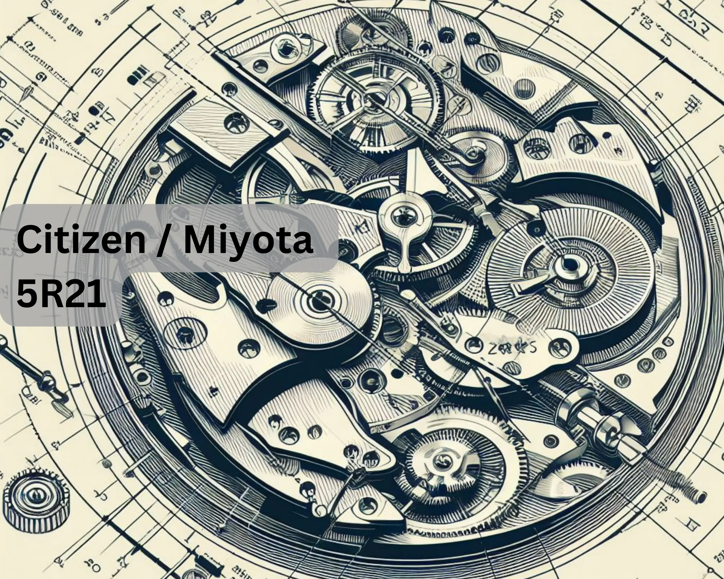 Das Citizen / Miyota 5R21 Quarzwerk mit zwei Zeigern